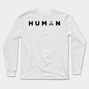 Human Humankind Pride Straight Ally Flag Long Sleeve T-Shirt